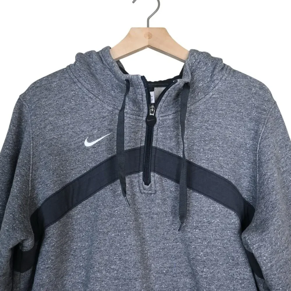Nike Women's L Gray Quarter Zip Pullover Hoodie